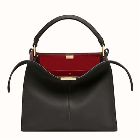 fendi peekaboo black regular|fendi peekaboo regular size.